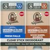Dr. Squatch Invisible Glide Natural Deodorante - Smooth Glide with No Stains - Alluminio Free + Dermatologically Tested Formula Suits Sensitive Skin - Fresh Falls + Wood Barrel Bourbon (2,65 oz, 2