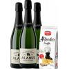 3 Metodo Classico Alanus Extra Brut Blanc De Noir + Amica Chips Tartufo Alfredo's 3 x 100gr - Bollicine