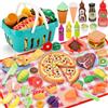TOSUTO Cucina Giocattolo per Bambini,85 pcs Accessori Cucina Bambini,Gioco di Ruolo in Cucina,Utensili Cucina Bambinis con Cibo Giocattolo Piatti Cestino Pic Nic,Giochi Montessori 3 4 5 6 7 Anni