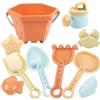 Generico Giochi da Spiaggia con Sabbia | 10 Pezzi con Secchiello e ,Simpatico Kit Costruzione Castelli Di Sabbia,Maschi Femmine 1+ Estate Piscina Giardino Vacanze Gite Campeggio