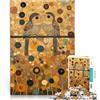 LKASGCBY Puzzle 2000 pezzi per adolescenti Due uccelli sul filo Klimt Giocattolo educativo antistress Lista dei desideri con Babbo Natale 70x100cm