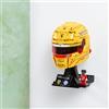 Brickify 1 supporto da parete compatibile con casco LEGO Lewis Hamilton 43022 - Compatibile con casco LEGO Charles Leclerc 43014 - Prodotto nel Regno Unito - Caschi non inclusi - Viti e tasselli inclusi