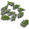 TOYANDONA 10 pezzi di rocce finte artificiali: pietre di simulazione di diorama roccioso - paesaggio da giardino fatato - di montagna micro-paesaggio per decorazione terrario