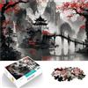 AITEXI Puzzle da 1000 pezzi per adulti Paesaggio della pagoda giapponese Vacanza a casa: uccidere il tempo offerte come regali per tutta la famiglia 38x26cm
