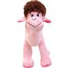 Generico Peluche cammello - 11 pollici | Realistico animale di pluche del deserto per bambini e asilo, confezione da 1, morbido da fattoria, marrone/rosa, simpatico peluche dromedario arabo