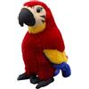 champracer Peluche a forma di pappagallo per bambini, morbido peluche per bambini, lunghezza 30 cm, blu, giallo, pappagallo, parrot, peluche per bambini, ragazze, ragazzi (30 cm, rosso)