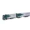 Herpa camion in miniatura Iveco S-Way autotreno telonato lungo "Spedition Schwarz", miniatura in scala 1:87, pezzo da collezione, Made in Germany, plastica