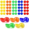 Gsrhzd Pallina Della Lotteria, 50 Pezzi 3CM Palline Plastica Colorate, Palline Bingo, Lotto Palline, Gioco Sfera Cava, per Lotteria Bingo Gioco di Intrattenimento, 5 Colori