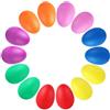 Augshy 14 uova di plastica a percussione, maracas, uova di Pasqua, giocattoli per bambini (7 colori)