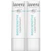lavera Balsamo per labbra basis sensitivo, cura intensa 24 ore, idrata le labbra sensibilmente, nutre, ammorbidisce e ammorbidisce, 4,5 g (Confezione da 2)
