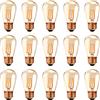 Genixgreen Lampadina LED E27 Edison 1W Lampadina LED a filamento S14 ST45 per luce stringa,E27 Luce Calda 2200K equivalente 10W Lampade a incandescenza,Non Dimmerabile,15 Pezzi