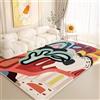 BZFAOEV Tappeto Moderno Forma Irregolare Artistico Antiscivolo - Design Minimal per Soggiorno Camera Guardaroba Salotto Contemporaneo 120x160cm