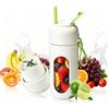 JTF Frullatore Portatile per Succhi Frullati di Frutta e Verdura,340ml Mini Frullatore con Ricaricabile via USB,12 Lame in Acciaio Inossidabile,Frullatore Elettrico per Viaggi,Ufficio e Sport (Verde)