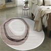 Mazovia Tappeto Moderno dal Design Astratto Irregolare a Pelo Corto Grande per Salotto - Tappeti per Camera Doppia, Camera da Letto e Sala da Pranzo - Beige - 80 x 150 cm