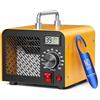 GJCrafts Generatore di ozono 60000 mg/h, 320㎡ ozono purificatore d'aria e con timer da 120 minuti e termoigrometro, potente generatore di ozono, ideale contro odori come fumo, animali domestici, cucina