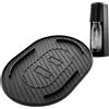 Mixcover Tappetino in silicone nero compatibile con SodaStream Terra, tappetino scolapiatti, sottopentola Terra antiscivolo in silicone