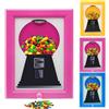 Vesidoloy Distributore di cornici per foto di caramelle, dispenser di dolci con cornice per foto, macchina per immagini di Gumball, dispenser per caramelle da parete, per piano di lavoro della scrivania o