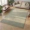 Carpetsale24 Tappeto 120x170 cm Verde, Pelo Corto con Effetto 3D Alto-Basso, Design Boho Scandinavo, per Soggiorno, Camera, Cucina o Esterni