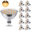 HiBay 10 Lampadina LED GU5.3 MR16 12V,4W Equivalente a 35W Alogena,400LM Luce Bianco Caldo 2700K,220V-240V,Lampadine Faretti LED GU5.3 per Plafoniera Spot Lampada Sostituiscono,Non Dimmerabile