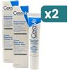 Cerave crema riparatrice per borse e occhiaie con acido ialuronico 2x15ml