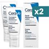Cerave Crema Viso Idratante Pm Bipacco Con Acido Ialuronico Niacinamide E 3 Ceramidi Essenziali 2x50ml