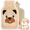 Soxo Borsa dell'acqua calda grande con fodera, 1,8 l, con motivo a forma di cane di SOXO - Regali per bambini, regali per donne