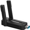 MMOBIEL WiFi stick WiFi 7 BE6500 - Tri-band con USB 3.0, WPA3 e antenna esterna