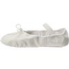 Bloch Dance Women's Dansoft Full Sole Leather Ballet Slipper/Shoe, White, 6 E US