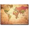 Giallobus - Quadro - Mappa del Mondo Antica - Tela Canvas - 140x100 - Pronto da Appendere - Quadri Moderni per la casa