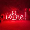 HFHungkeong Targa in acrilico al neon per decorazione di sfondo da parete, LED dimmerabile, luce al neon, per cocktail, lampada artistica fatta a mano, per casa, pub, matrimonio, feste, bar, studio, 5 V