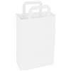 verpacking sacchetti di carta kraft con manici 28 x 22 x 10 cm Bianco [taglia e quantità a scelta] shopper buste regalo negozio 1000 pezzi