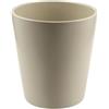 Generico Vaso Orchidea in Ceramica Liscia o damascato | VARI COLORI | misura 14x13 cm idea regalo (Tortora Liscio)