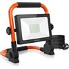 MEIHUA Faretto Led Da Campeggio 3400Lm, 30W Faro Da Lavoro Ip66 Impermeabile 5M Cavo 6500K Luce Diurna Bianca Per Cantiere