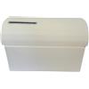 PUNTO CASA Baule Scatola Porta Buste Matrimonio Nozze Avorio 38X23X25 CM Senza Decorazione