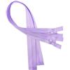 KGS Cerniere divisibili, chiusura lampo da 5 mm, in plastica per giacche, 2 pezzi per confezione (lavanda, 45 cm)