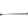 JISADER Asta appendiabiti regolabile senza foratura, asta appendiabiti allungabile per armadio, tenda da doccia, in acciaio inox, asta telescopica per doccia, balcone, bagno, 35-50 cm