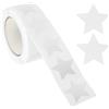 PATIKIL Rotolo di Adesivi a Stella 2.54cm, 500Pz Stelline Adesive Premio Autoadesivi a Forma di Stella per Decorativi Tabelle di Comportamento Forniture Insegnanti e Lavori DIY, Bianco