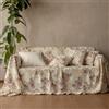 L'Emporio Casa Telo Arredo Fantasia Copridivano Copriletto in Cotone Panama, Granfoulard, 160x260-260x280-360x280 cm, Made in Italy (Marta Rosa, 160x280)