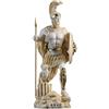 BeautifulGreekStatues Statua romana di Ares - Marte, dio della guerra, figlio di Zeus, in alabastro color oro, 25 cm