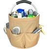 Rdddhur Cesto Porta Prodotti Pulizia, Organizer Detersivi Con Multipli Scomparti - Accessori Pulizia Casa, Pieghevole (Kaki)