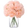 JOYHAZE 8 Pezzi Fiori Artificiali Peonie (Senza Vaso), Fiori Finti in Seta a Stelo Singolo per Matrimonio, Decorazione per Casa, Ufficio, Festa, Finestra, Centrotavola, Composizioni Floreali Fai-da-Te