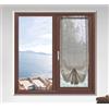 HD BRICO Tende a Pacchetto in Misto Lino, 2 Pannelli con Tasca, Stile Chic, per Camera, Balcone e Finestra (BEIGE chiaro, 45X150)