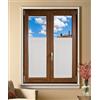 mauro Tende,Tendine corte mezza finestra a pannello -set.2 Tendine-altezza 60/90/120/160/180/200 - tessuto bianco effetto lino - lxh 45x60 cm