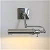 YFMYY Lampadari da bagno Morden, luci di cortesia cromate for specchio, applique da parete con braccio oscillante regolabile con interruttore, lampada da parete for interni in stile Bauhaus