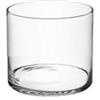 Euro Italia Cilindro in Vetro BORDO SPESSO Diametro 25 Cm Altezza 30 Cm VASO LINEA CRYSTAL