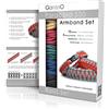 Ganzoo set braccialetti Paracord 550, colore Herbst, 5 cordini da 3 m e 5 chiusure a clic in plastica, per bracciale intrecciato fai da te, manualità, creazioni e personalizzazioni