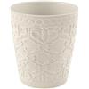 Generico Vaso Orchidea in Ceramica Liscia o damascato | VARI COLORI | misura 14x13 cm idea regalo (Avorio Damascato)