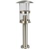 Lindby Lampada da esterni (Moderno) colore Grigio, in Acciaio Inox lampioncino paletto luminoso lampada viale lampione