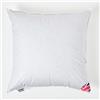 Homescapes Imbottitura per cuscino, 70 x 70 cm, colore bianco, cuscino interno con imbottitura naturale in 100% piume d'anatra, federa 100% cotone