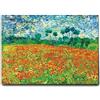 Giallobus - Quadro - Vincent Van Gogh - Poppy field (Campo di papaveri) - Tela Canvas Telaio Standard - 70L x 50l cm - Pronto da appendere - Quadri moderni per la casa